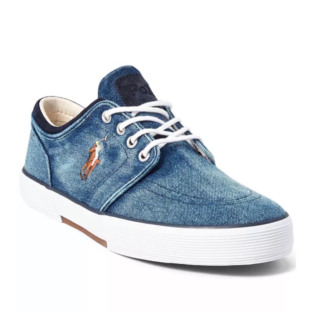 Polo Ralph Lauren men’s faxon denim sneaker